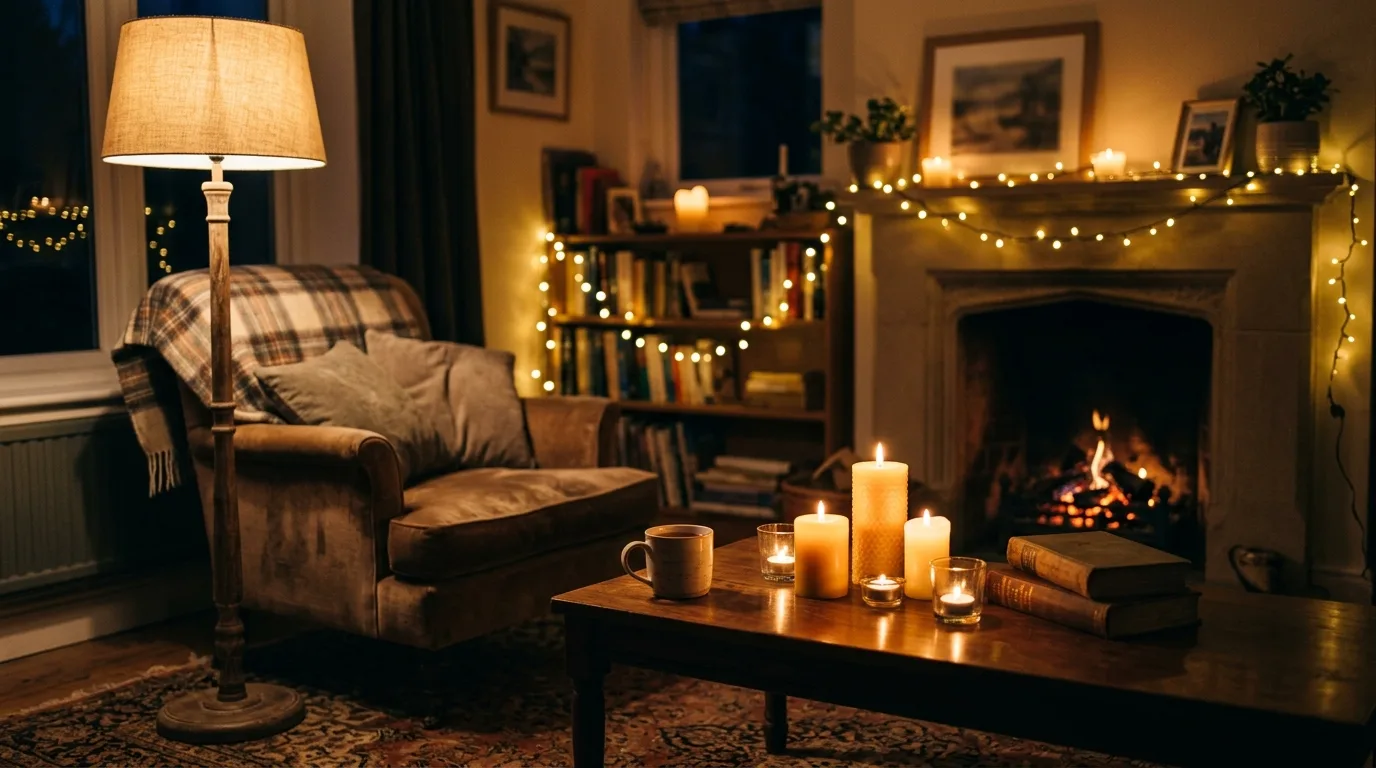 Use books and decor to create personality without clutter inspiration for a cozy living room.